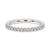 Half eternity wedding band with sparkling diamonds.
