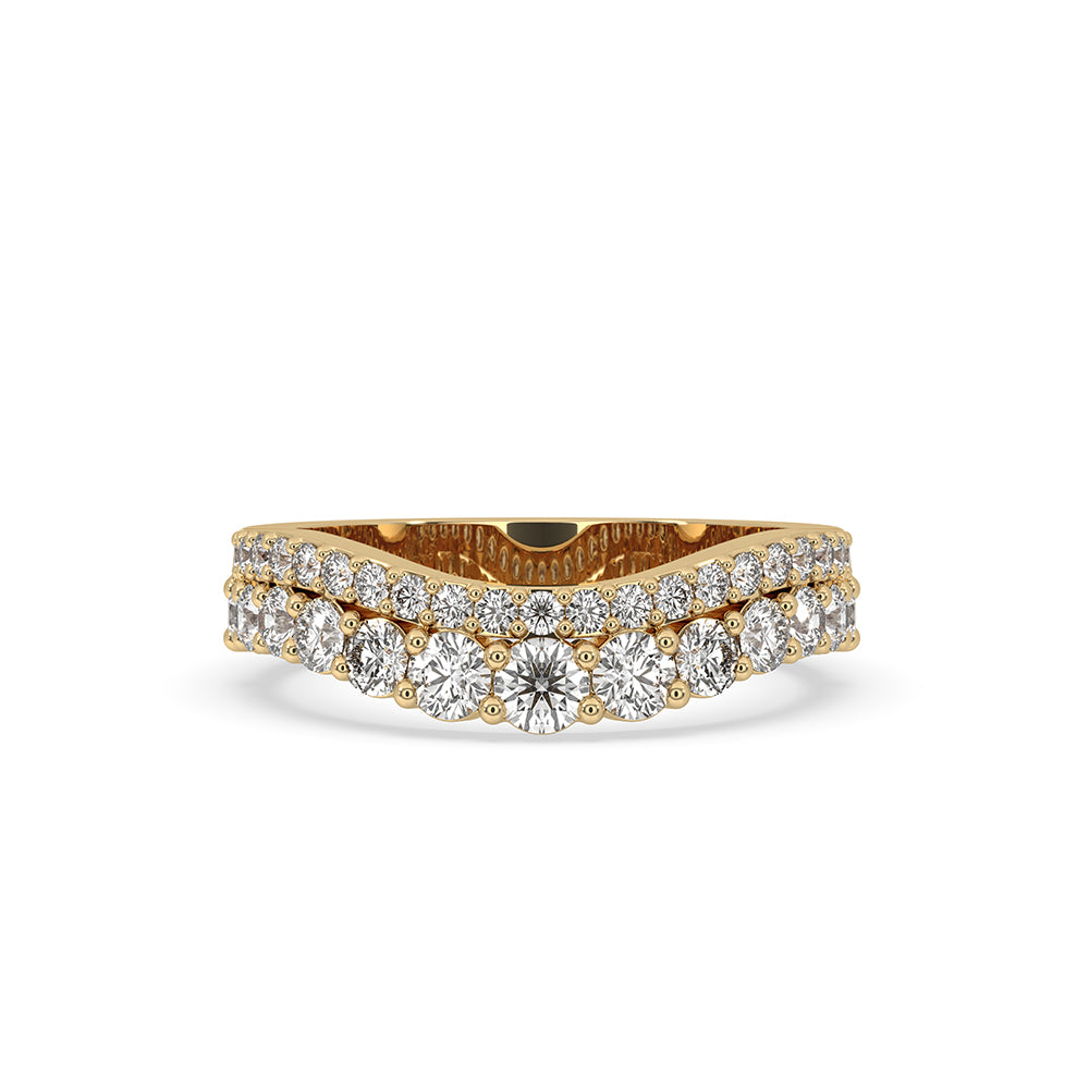 Half Eternity Wedding Band with Lab Grown Diamond.