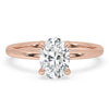 Oval solitaire engagement ring featuring a classic and timeless design with exceptional sparkle.
