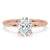 Oval solitaire engagement ring featuring a classic and timeless design with exceptional sparkle.
