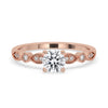 Elegant milgrain engagement ring with intricate craftsmanship
