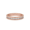 Channel Set Diamond Band, eternity wedding band.