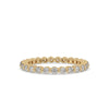 Gold Eternity Band with Round Cut Diamond.