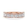 Marquise and Baguette Diamond Half Eternity Band