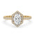 Oval diamond ring with petite claw prongs and Lab Grown Diamond.