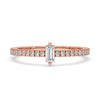 Pave Baguette Diamond Ring