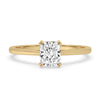 1 carat solitaire diamond ring in a classic cathedral setting showcasing elegance and simplicity, perfect for engagement.
