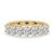 Oval wedding band crafted with lab grown oval diamond in gold.
