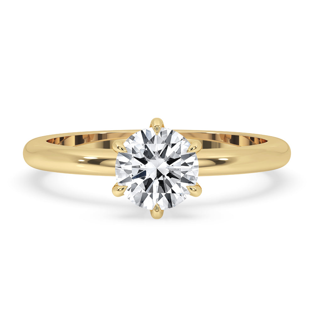 Six Prong Solitaire Engagement Ring