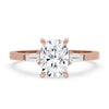 Three Stone Cushion Cut Engagement Ring