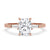 Three Stone Cushion Cut Engagement Ring