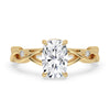 Twisted Engagement Ring In Yellow Gold