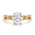 Twisted Engagement Ring In Yellow Gold