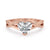 Twisted Shank Engagement Ring In Rose Gold