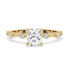 Yellow Gold Pave Engagement Ring